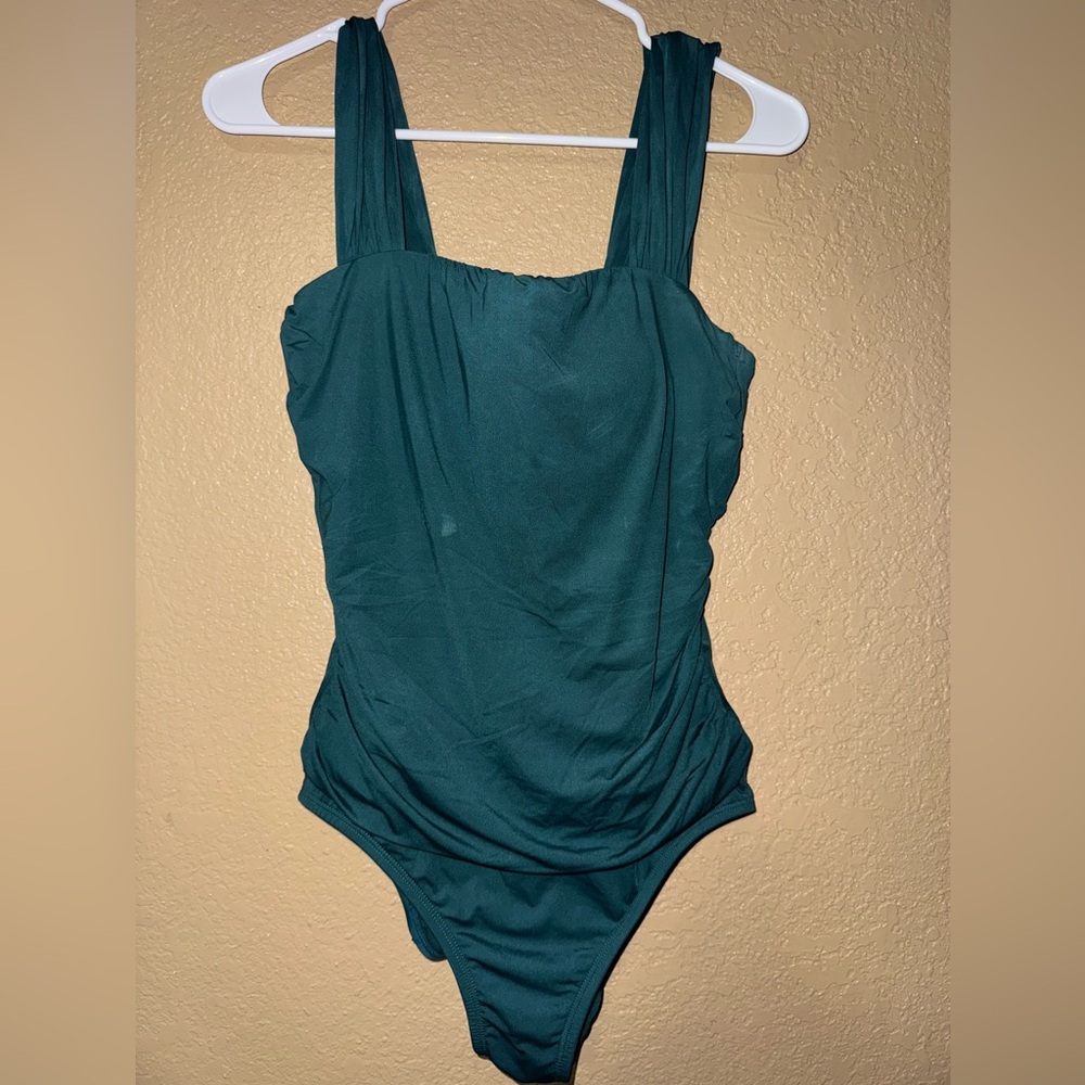 Jantzen Teal One Piece Bodysuit